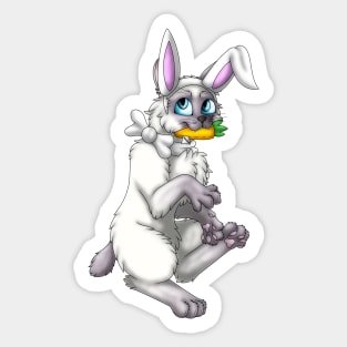 Bobtail BunnyCat: Lilac Point (White) Sticker